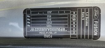Ford Fusion 1.4 16v 59kw Comfort PC KLIMA 10/2011 EURO5 - 12