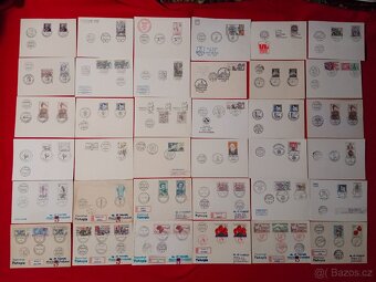 Známky, razítka obálky atd. cca 4 000 ks - 12