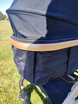Nový kombinovaný kočárek 3v1 (black-gold) - 12