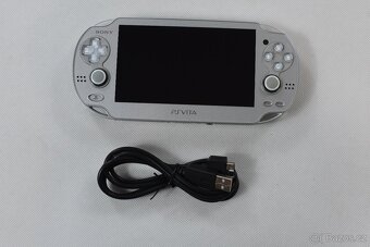 Sony PlayStation Vita Ice Silver Rare PCH-1000 OLED - 12