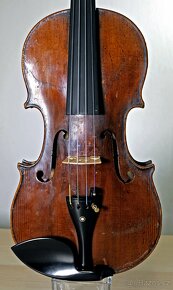 Nádherné housle z 19-ho století opravené F. Herclíkem 1910 - 12