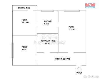 Prodej bytu 3+1, 77 m², Orlová, ul. F. S. Tůmy - 12
