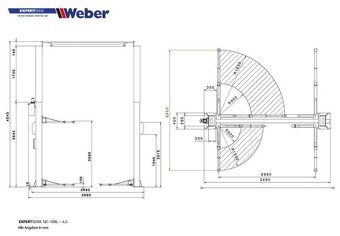Dvousloupovy hydraulický zvedák WEBER 4.2T a 4.5T - 12