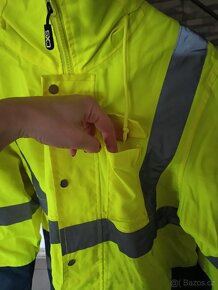 Dlouhá zimní pracovní (reflexní) bunda cxs M - 12