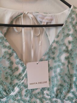 Maya deluxe maxi dlouhé šaty - vyšívané květinky - 12
