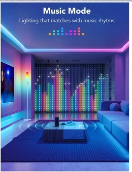 LED závěs Govee RGBIC Curtain Light 520 LED - 1.5 x 2m - 12