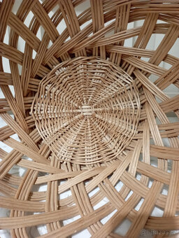 velký kulatý proutěný koš - 12