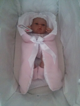 PROUTĚNY KOČAREK S MADEIR. KRAJKOU+ PANENKA ARIES NATAL 33cm - 12