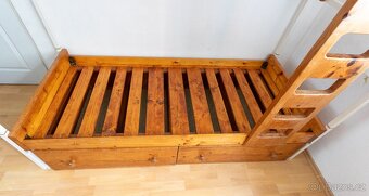 Dětská palanda masiv 180 x 80 + matrace Materasso - 12
