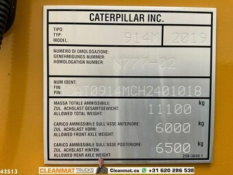 Kolový nakládač CAT 914M-EPA - 12