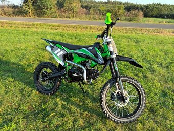 Pitbike Shark E-start 125ccm 17x14 zelená - 12