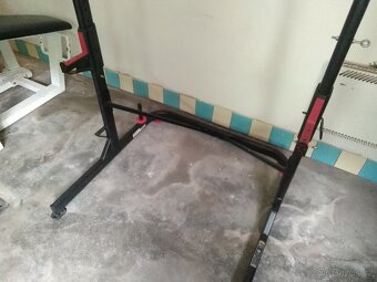 Posilovací hrazda+ Stojan dřepy a bench za top cenu - 12