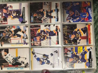 Album hokejových karet NHL 1990–1993 (cca 700 ks, Pro Set, S - 12