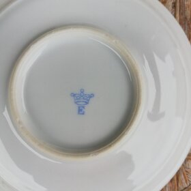 Vintage porcelánová souprava, vlčí mák, Eichwald. - 12