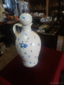 Starožitná keramická glazurovaná karafa - 12