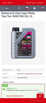 LIQUI MOLY originální oleje TopTec 4400 5w30 RN720 - 12