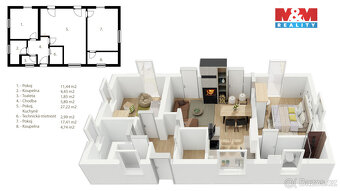 Prodej pozemku s hrubou stavbou, 1100 m², Červená Voda - 12