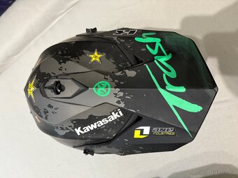 Motokrosová helma NOX N633 matná černo-zelená - 12