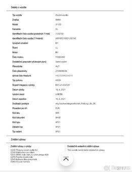 BMW i3 120Ah vyrobeno14/04/2021 - 12
