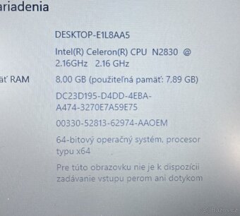 Medion / Intel N2830 / 8GB RAM / 120GB SSD / 15.6" - 12