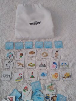 WOODY Magnetické puzzle Mapa Svět v obrázcích 2v1 - 12