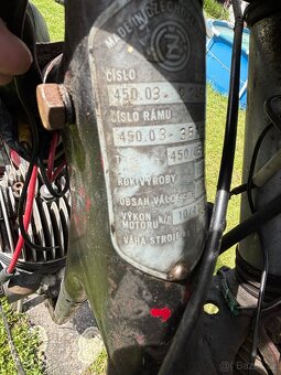 Neuplna CZ 450 + motor + ram + dalsi veci - 12