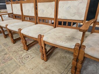 6x židle rustikál komplet 47x50 výšká 48 cm - 12