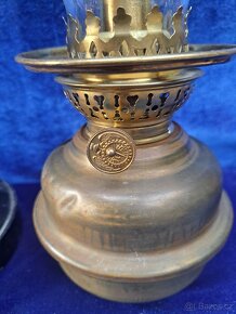 Vojenská, petrolejová lampa mosaz - 12