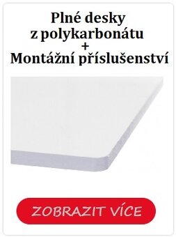 POLYKARBONÁT - PLEXISKLO - SKLOLAMINÁT - ZAHRADNÍ SKLENÍKY - 12