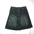 C&A Riflová džínová sukně s elastanem vel.40-42 - 12