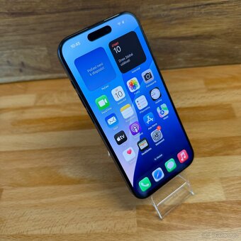 iPhone 15 Pro 128GB, modrý, 100% baterii (12 měsíců záruka) - 12