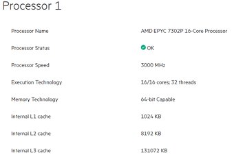 HPE Proliant DL325 Gen10 EPYC 7302P (16C/3GHz) SSD, RPS, DPH - 12