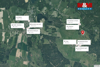 Prodej pozemku k bydlení, 3900 m², Rapšach - 12