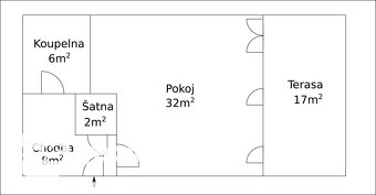 1kk, 65 m2 (vč. terasy), Praha 3, Bořivojova ul. - 12