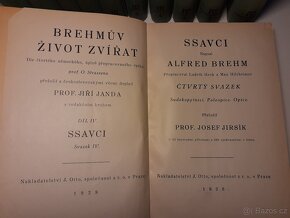 Alfred Brehm, Brehmův život zvířat I.-IV. (11 svazků) 1926 - 12