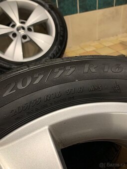 Alu kola Škoda R16 5X112 ZIMNÍ PNEU 205/55 R16 VELORUM - 12
