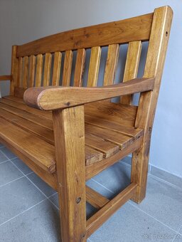 Masivní Akátová lavička - 12