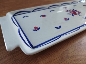 ART DECO FAJÁNS TÁC RUČNĚ MALOVANÝ GIEN FRANCIE - 12