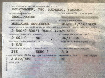 VW Transporter T5 2.5 tdi 96kw rv03 492000km - 12
