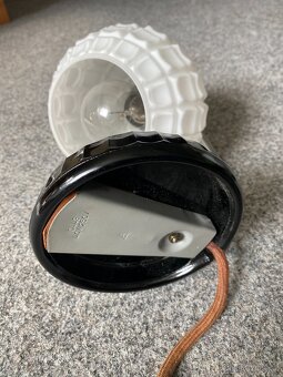 lampa lampička Art deco lampička chrom svítidlo staré - 12