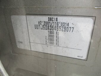 DACIA LODGY 1,6i LPG 61kW S&S Access Klima 02/2014 - 12