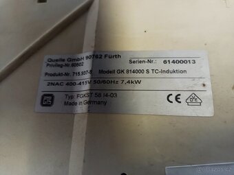 QUELLE PRIVILEG GK 814000S  ,indukční varná deska - 12