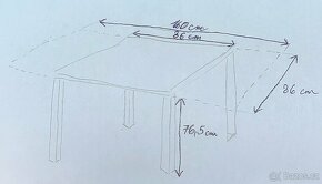 Starší dřevěný rozkládací stůl - 12