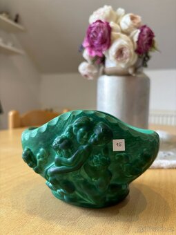 Malachitové sklo - různé druhy - 12