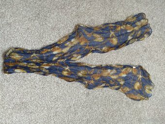 Nový dámský šátek s motivem mořských plodů - viskóza, Indie - 12