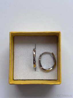 Nové stříbrné náušnice punc 925 - 12