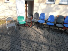 (((  11X KANCELÁŘSKÁ ŽIDLE+ 3 ŽIDLE  ))) - 12