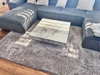 Designový kamenný konferenční stůl 80 x 80 x 35cm - 12