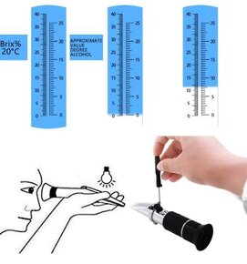 Refraktometr alkohol, cukry,med, auto ap.,nový - 12