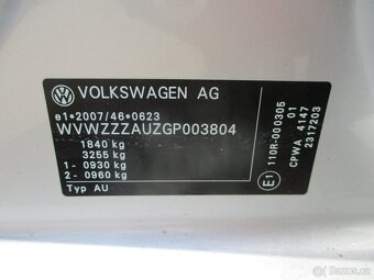 VW GOLF 1,4TGI 81kW CNG Bluemotion Euro6 2015 - 12